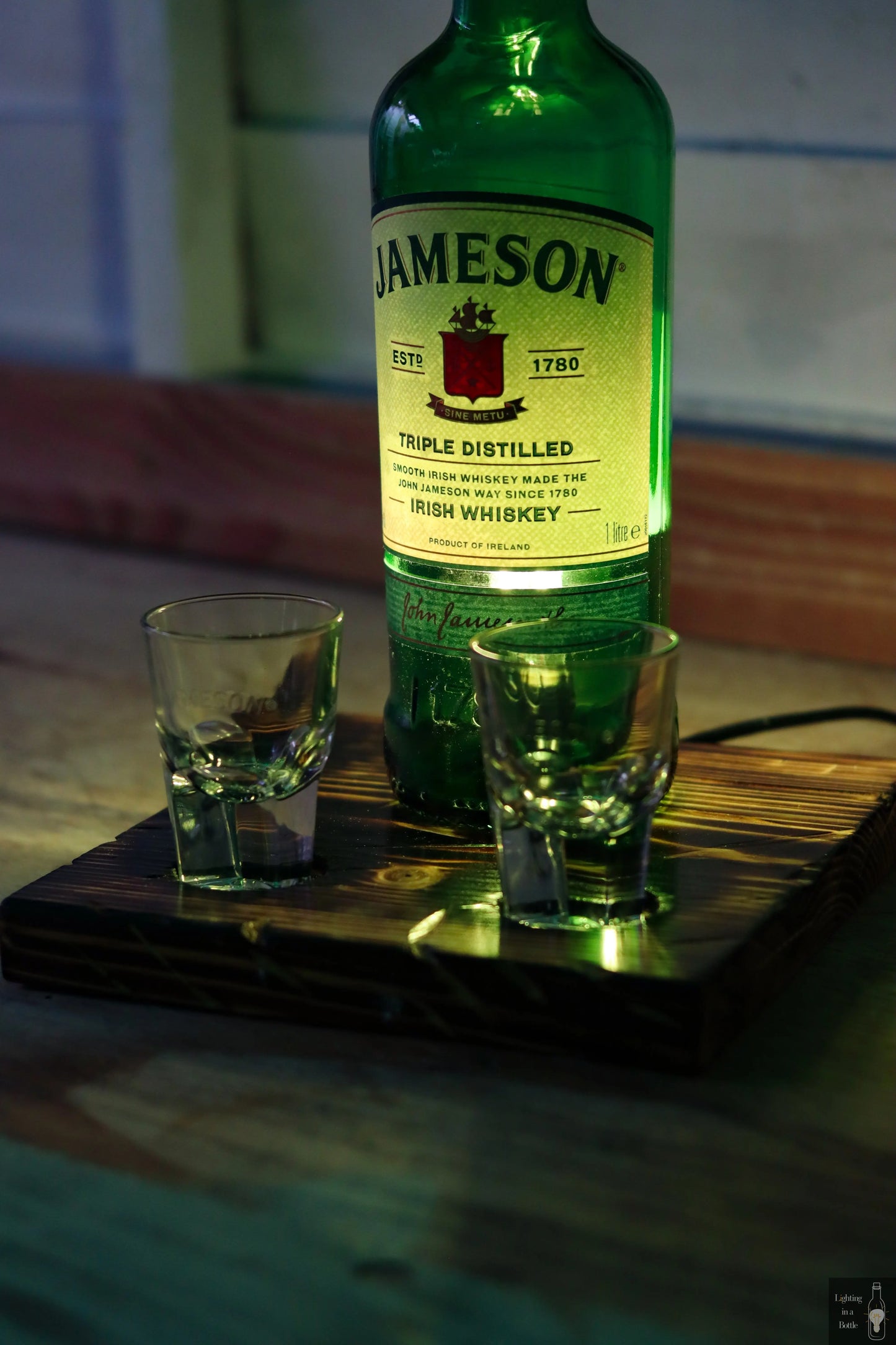 Jameson Whiskey Flight Lamp Lighting in a Bottle