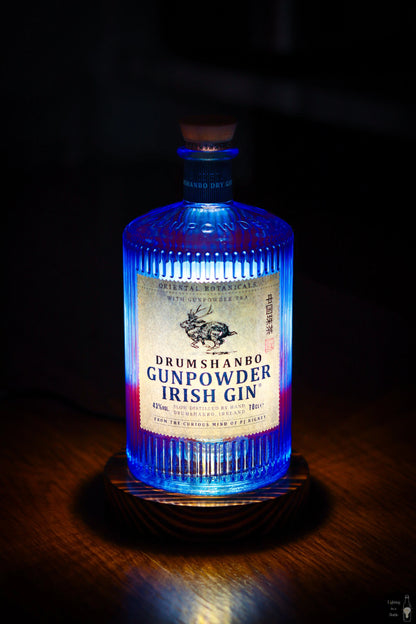 Drumshanbo gunpowder gin handcrafted bottle lamp ireland