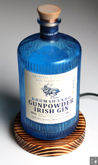 Drumshanbo gunpowder gin handcrafted bottle lamp ireland