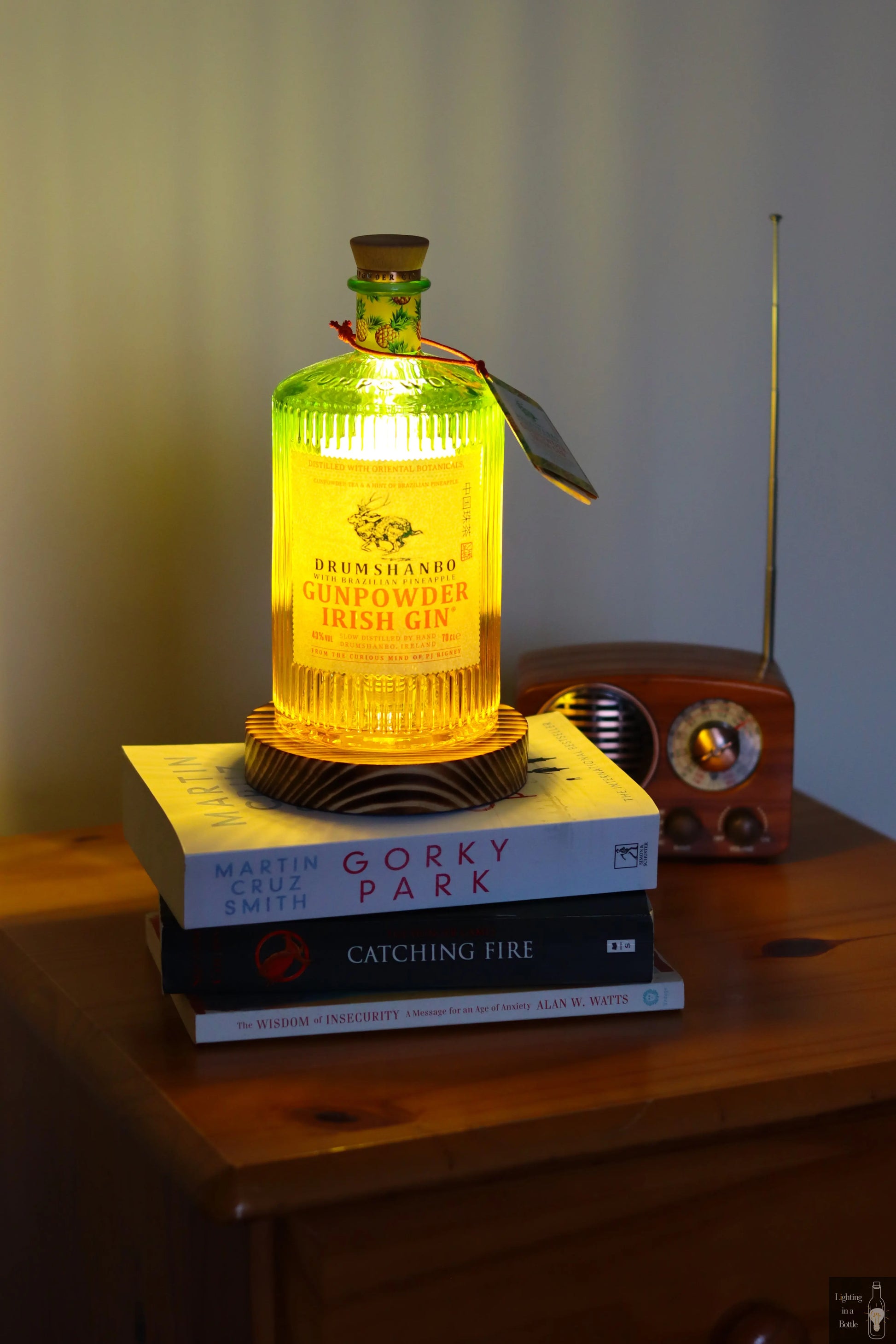 Drumshanbo Pineapple Gin Bottle Lamp | Bespoke Home Bar Lighting My Store