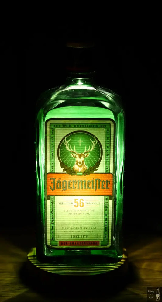 Jagermeister lamp bespoke home bar lighting