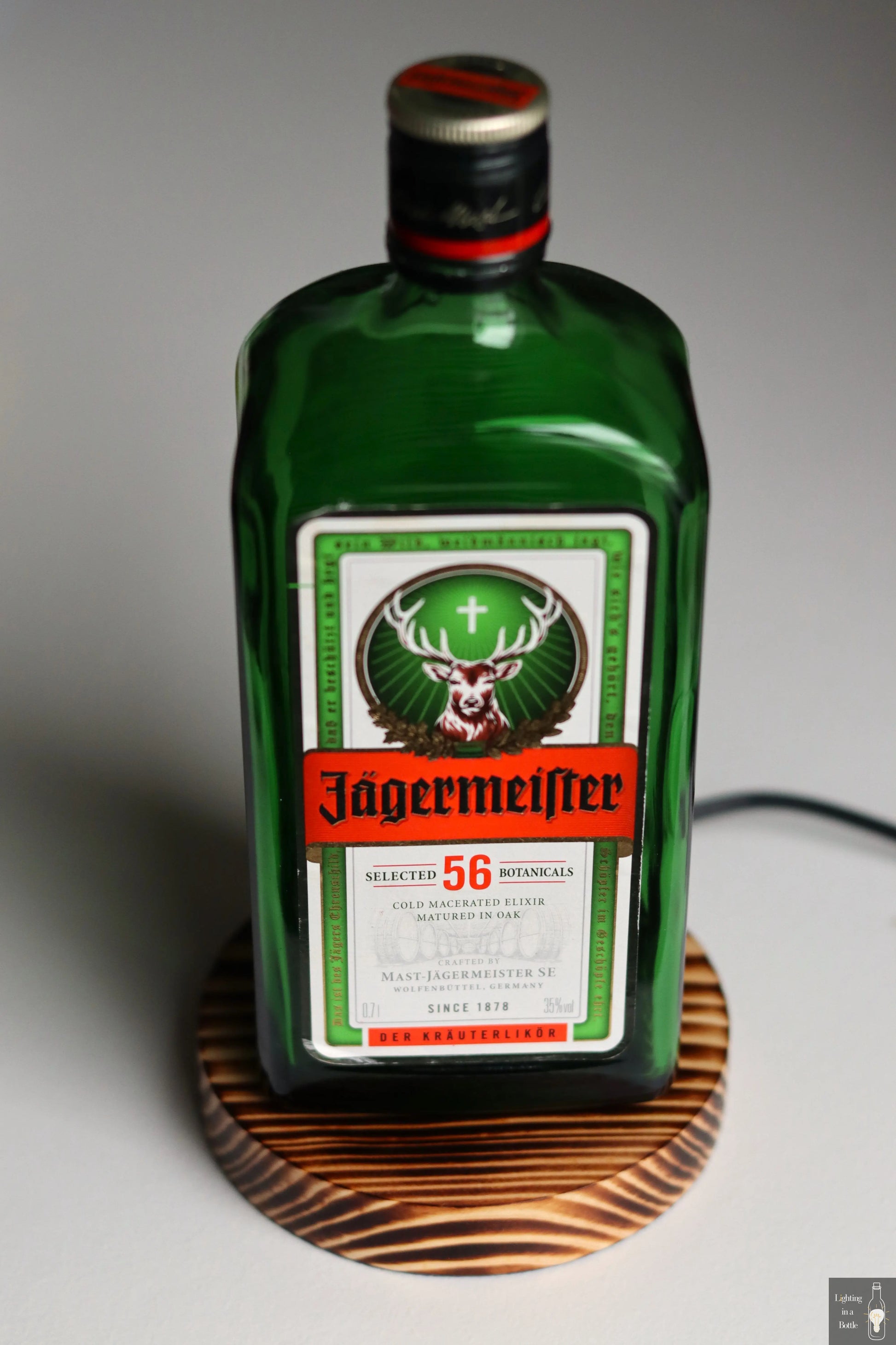 Jägermeister bottle lamp perfect gift for Jägermeister-lovers
