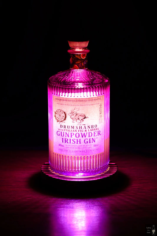 Bruno Vanzan Drumshanbo gunpowder gin bottle lamp perfect gift for gin-lovers