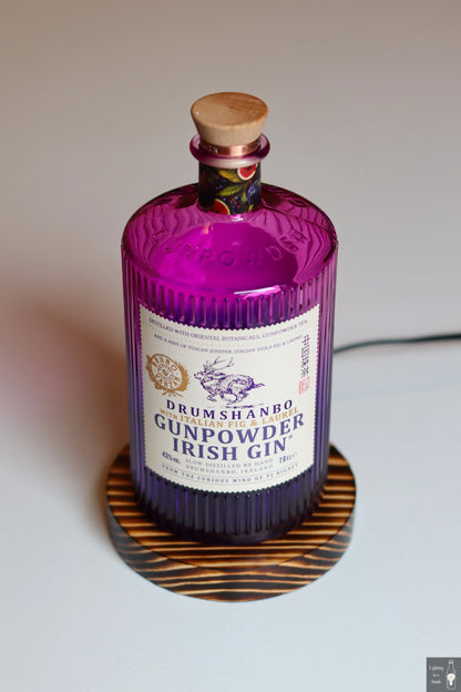 Bruno Vanzan Drumshanbo gunpowder gin bottle lamp perfect gift for gin-lovers