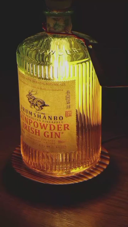 Drumshanbo Pineapple Gin Bottle Lamp | Bespoke Home Bar Lighting