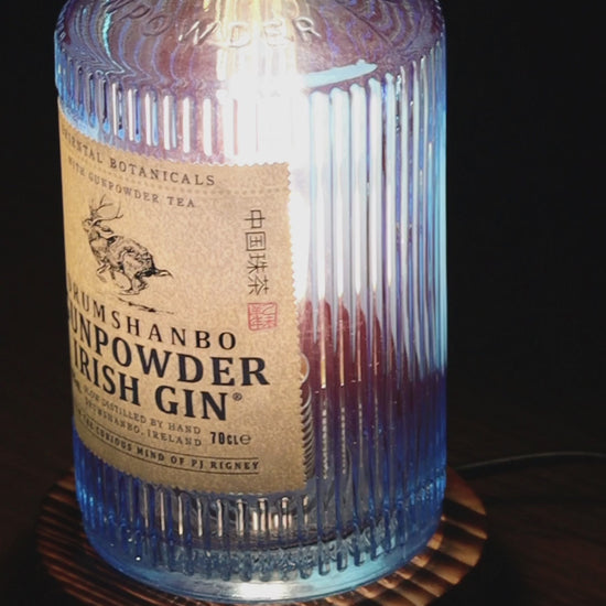 Drumshanbo gunpowder gin bottle lamp